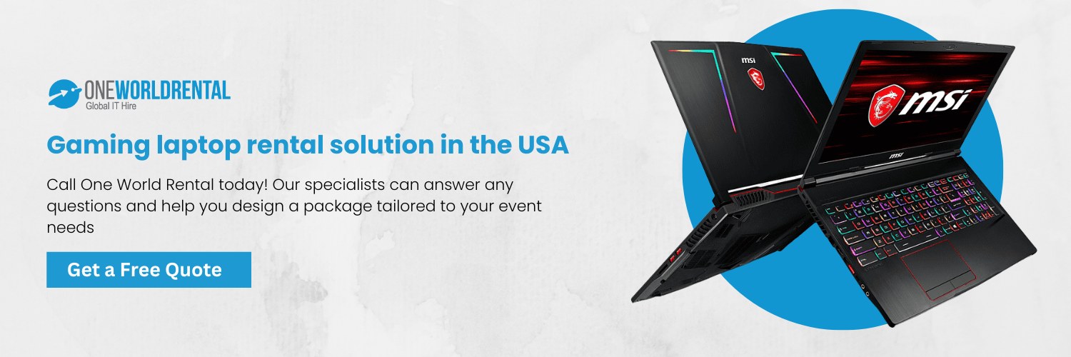 Gaming laptop rental solution in the USA