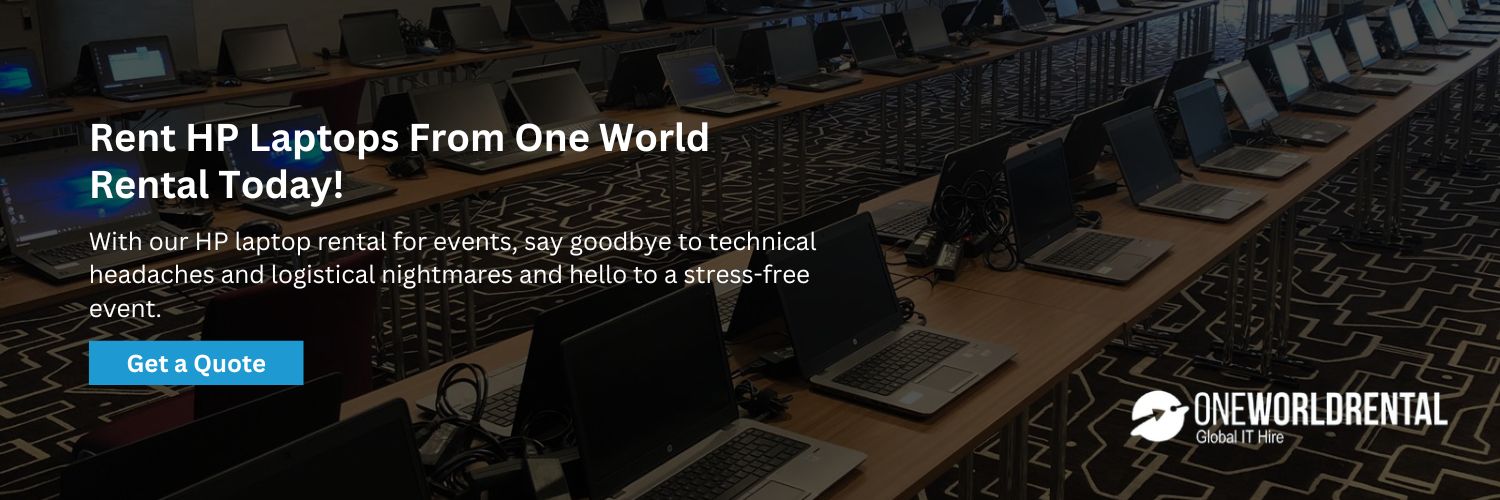 One World Rental provides technical event staff, hardware, software, and complete Wi-Fi installation.