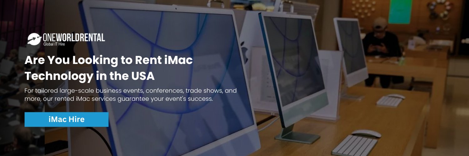 Our iMacs for rent are guaranteed to ensure the success of your event.