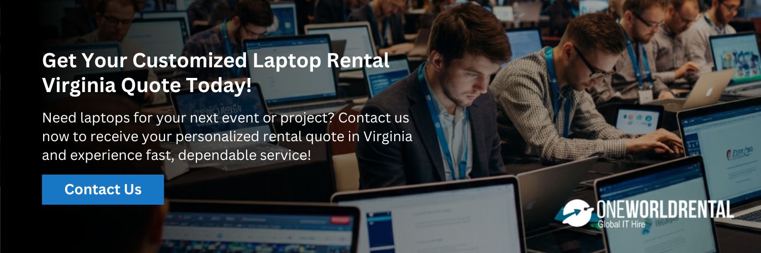 We provide a diverse range of laptops for all your event needs.