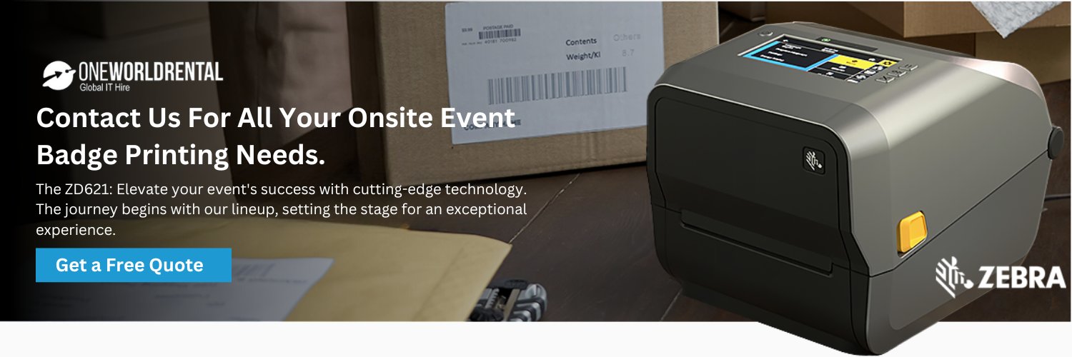 Rent Zebra Badge Printers today and elevate your event registration