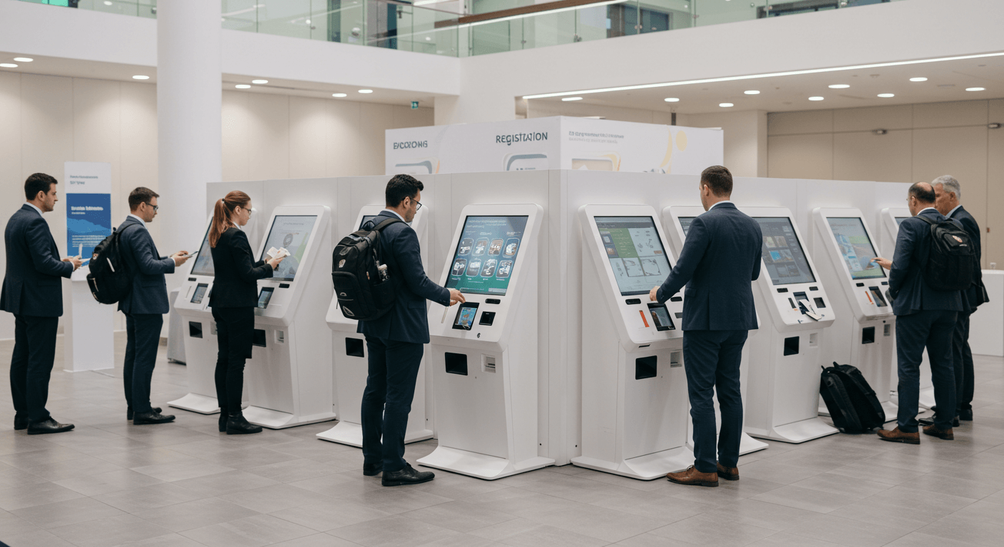 Interactive Kiosks for Check-Ins and Information